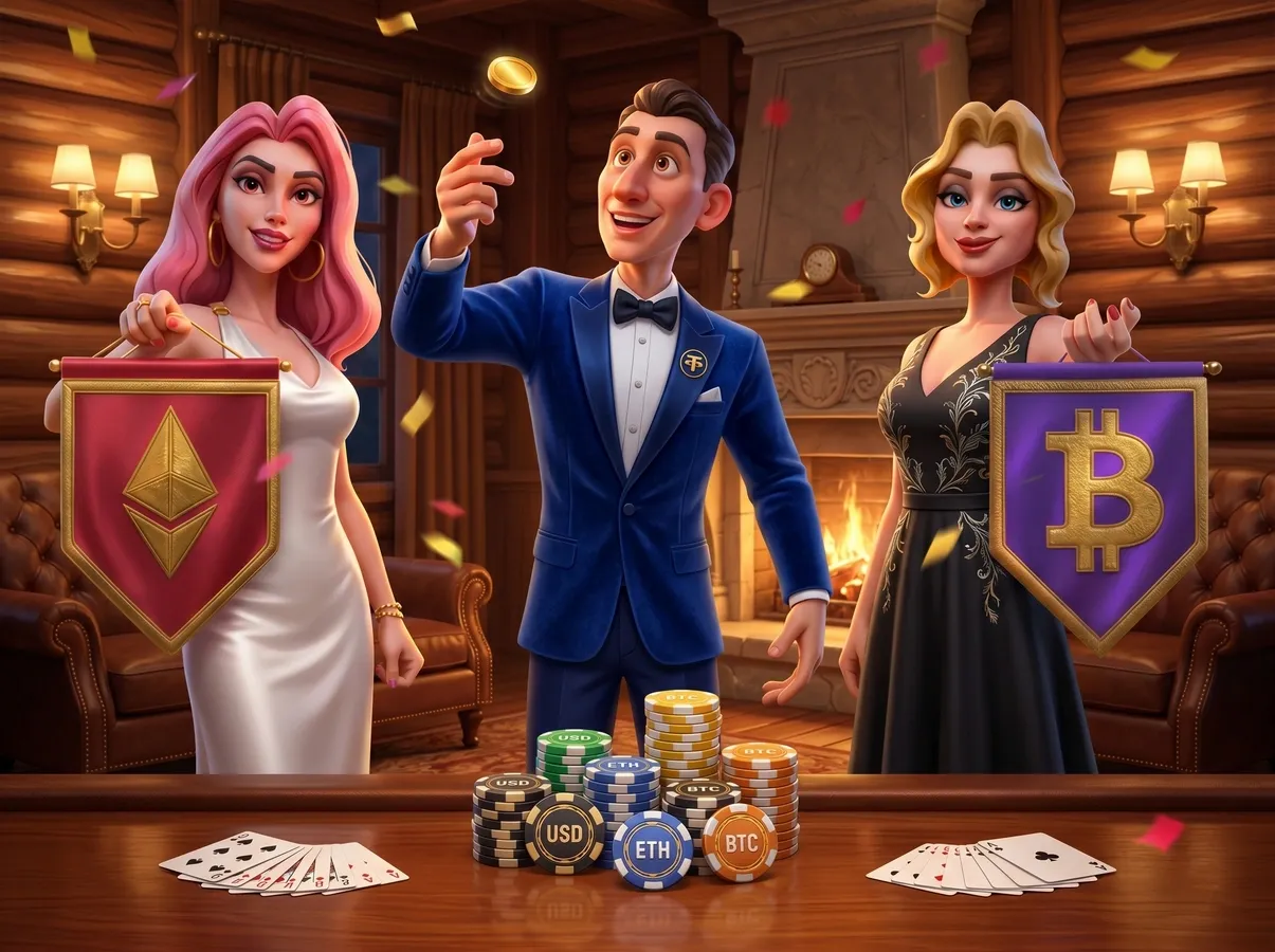 Card Table With Chips